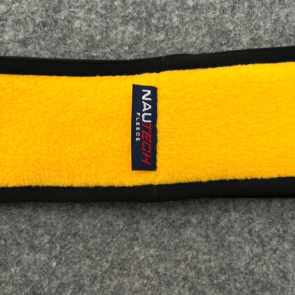 NAUTICA COMPETITION Vintage 90s Yellow Fleece Ear Warmer Headband - Picture 5 of 6